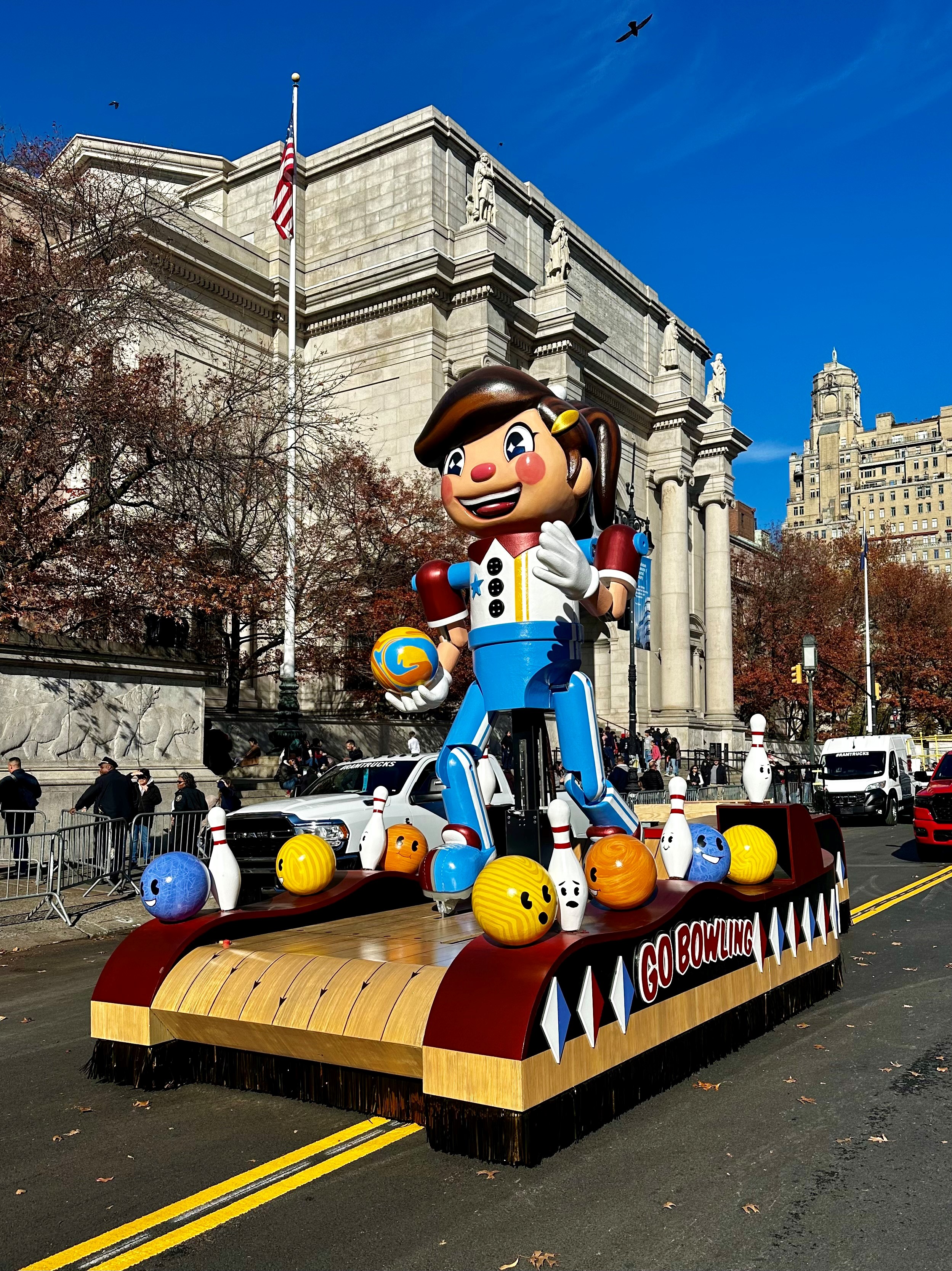 GoBowling float at the Macy's Thanksgiving Day Parade