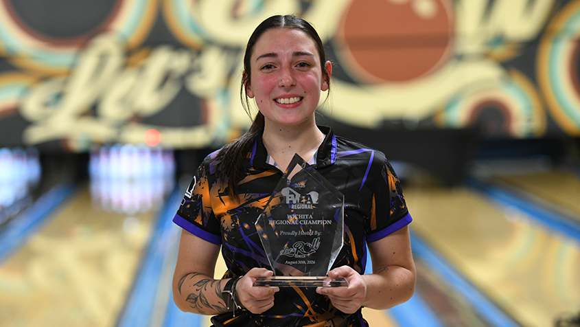 Aleesha Oden after winning the Wichita Regional