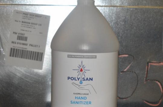 Polychem Providing Custom-Made Hand Sanitizer to Local Nursing Homes, Hospitals, First Responders