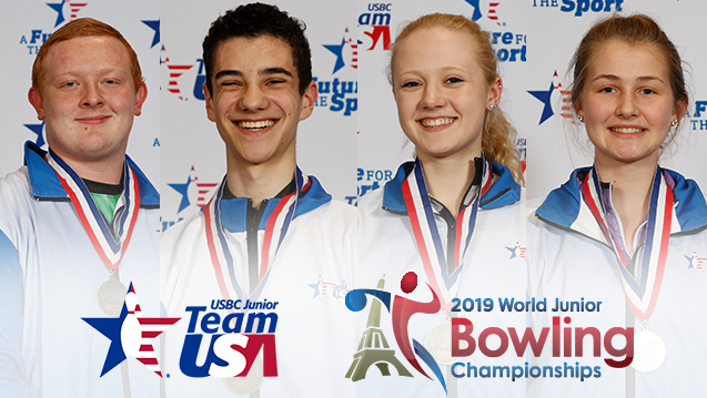 Four Junior Team USA members are headed to the 2019 World Bowling Junior Championships