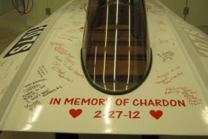 SIgned boat