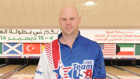 USA&amp;amp;#39;s Jones leads singles at 2014 World Men&amp;amp;#39;s Championships