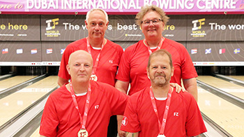 Denmark men's team gold at 2021 IBF Masters World Championships