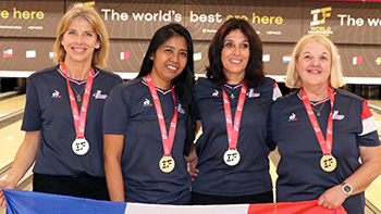 France women's team gold at 2021 IBF Masters World Championships