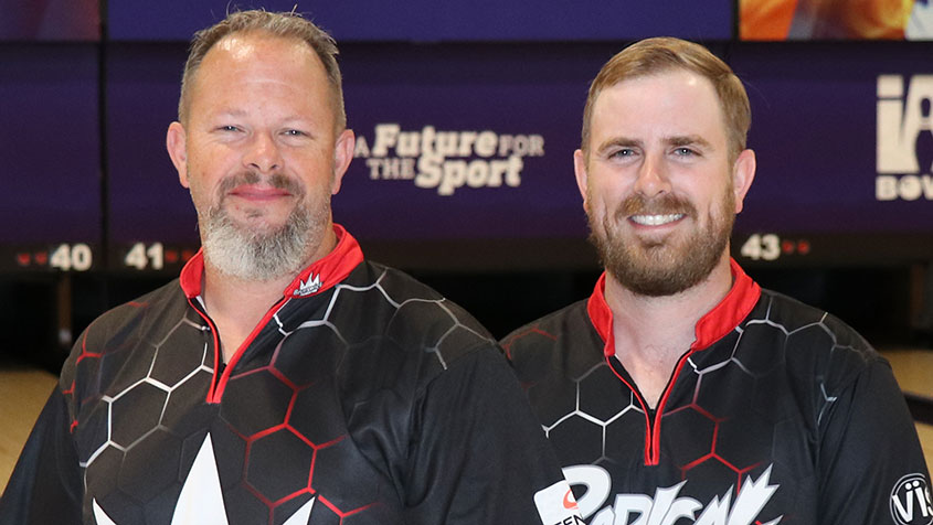 Richard Oakes Jr. and Joe Loper at the 2022 USBC Open Championships