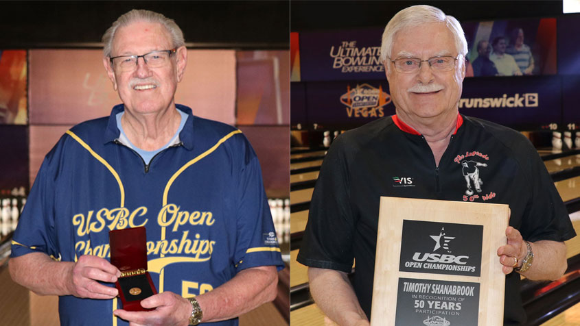 Two bowlers celebrate 50 years of competing at USBC Open Championships