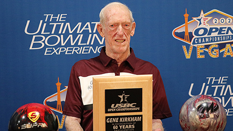 Gene Kirkham joins 60-Year Club at 2022 USBC Open Championships