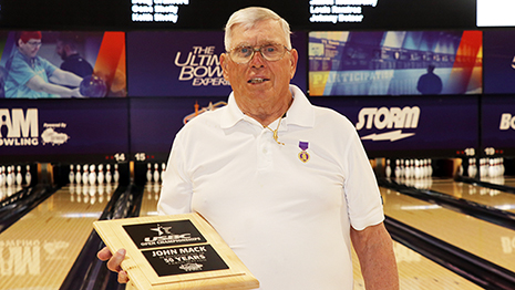 USBC honors Vietnam veteran John Mack as he joins 50-Year Club at USBC Open Championships