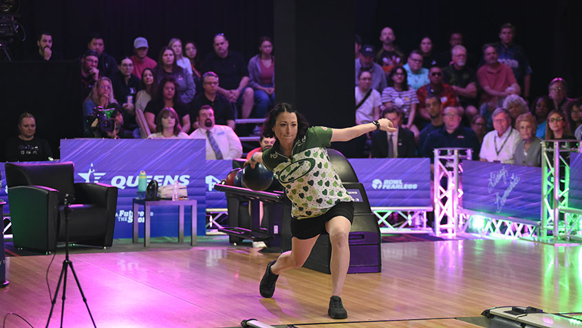 Lindsay Boomshine at the 2023 USBC Queens